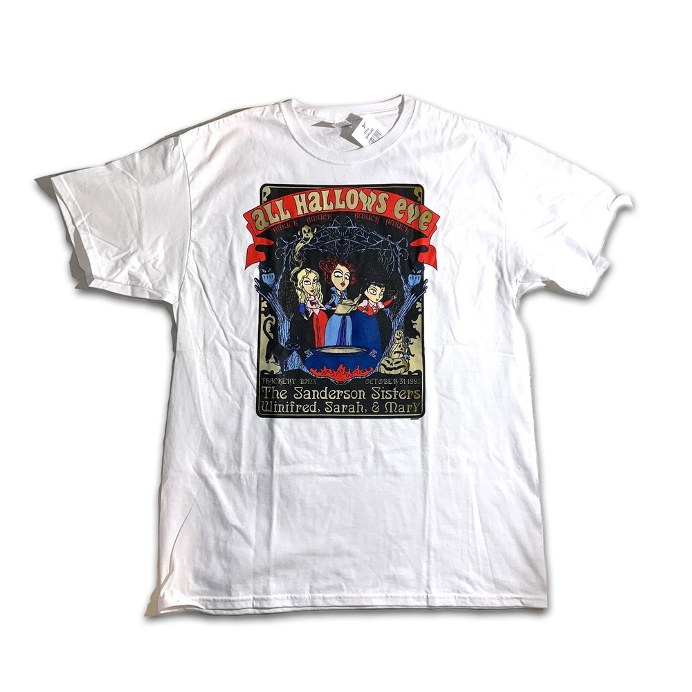 Hocus Pocus All Hallows Eve Sanderson Sisters T Shirt Sz L Halloween Amuck Amuck